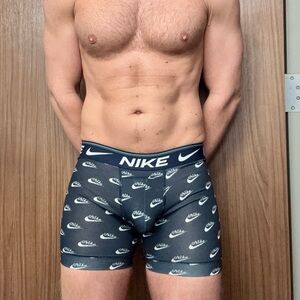Nike Dri-FIT Ultra Comfort Boxer Brief | Small | Navy with Nike Logo